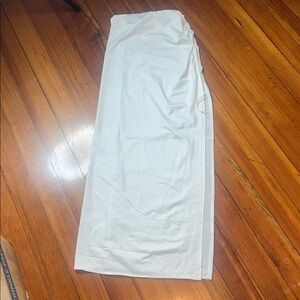 White Maxi Skirt W/Side slit